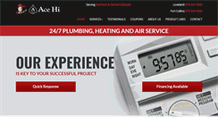 Desktop Screenshot of acehiplumbing.com